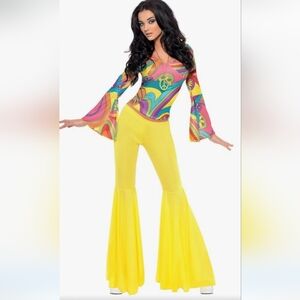 Smiffys Fever Women's 70s "Groovy Babe" Costume, Size Medium,#STD-2018-018482